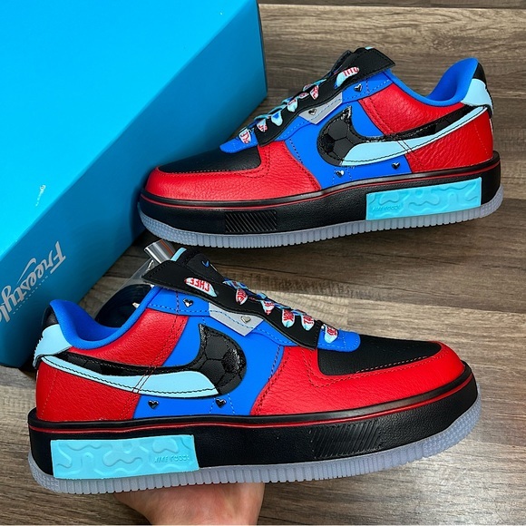 ★人気★ NIKE AIR FORCE 1 FONTANKA University Blue WMNS NIKE AIR FORCE 1 FONTANKA UNIVERSITY BLUE-WHITE SZ 8.5